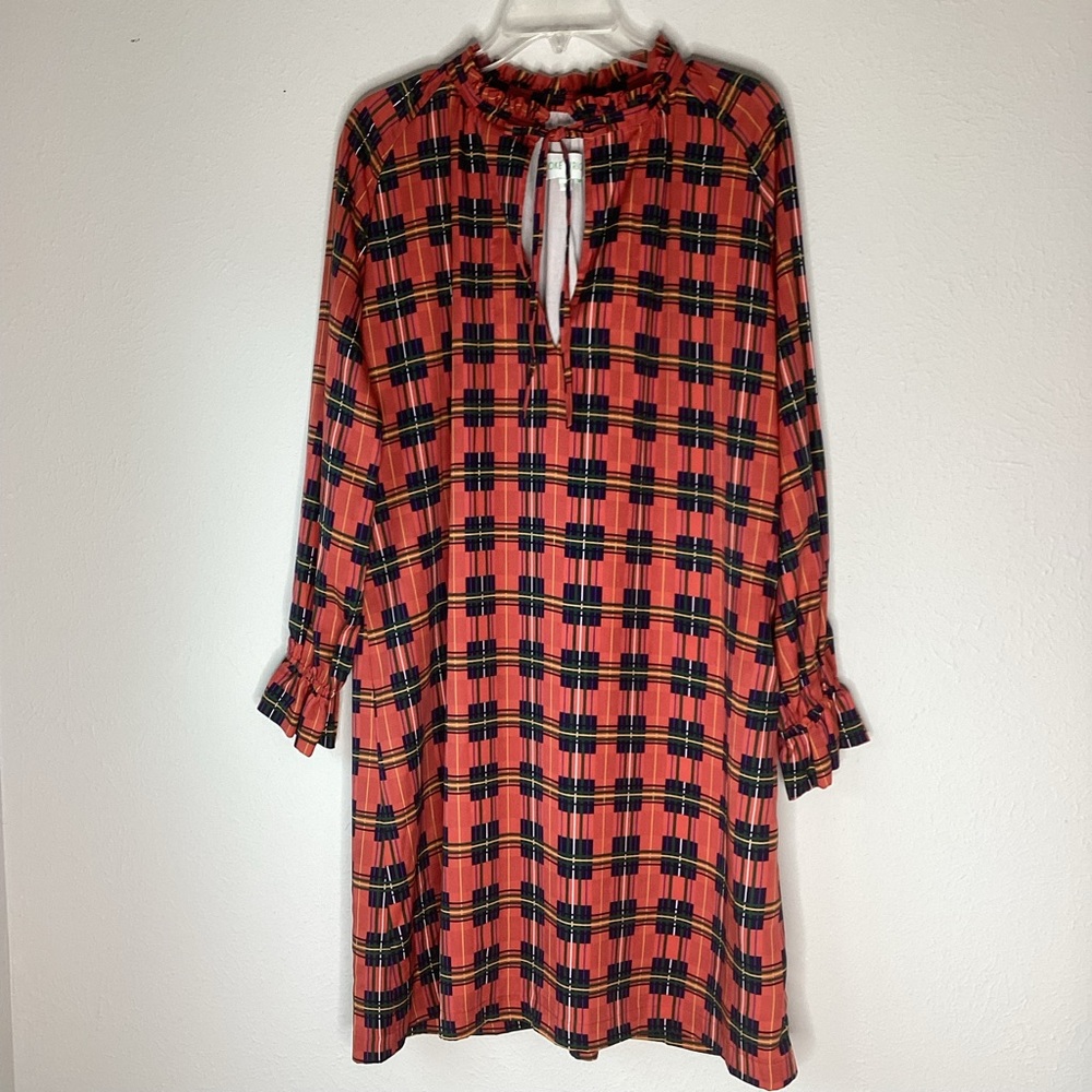 Brooke Wright Mollie Plaid Dress Preppy Academia Med